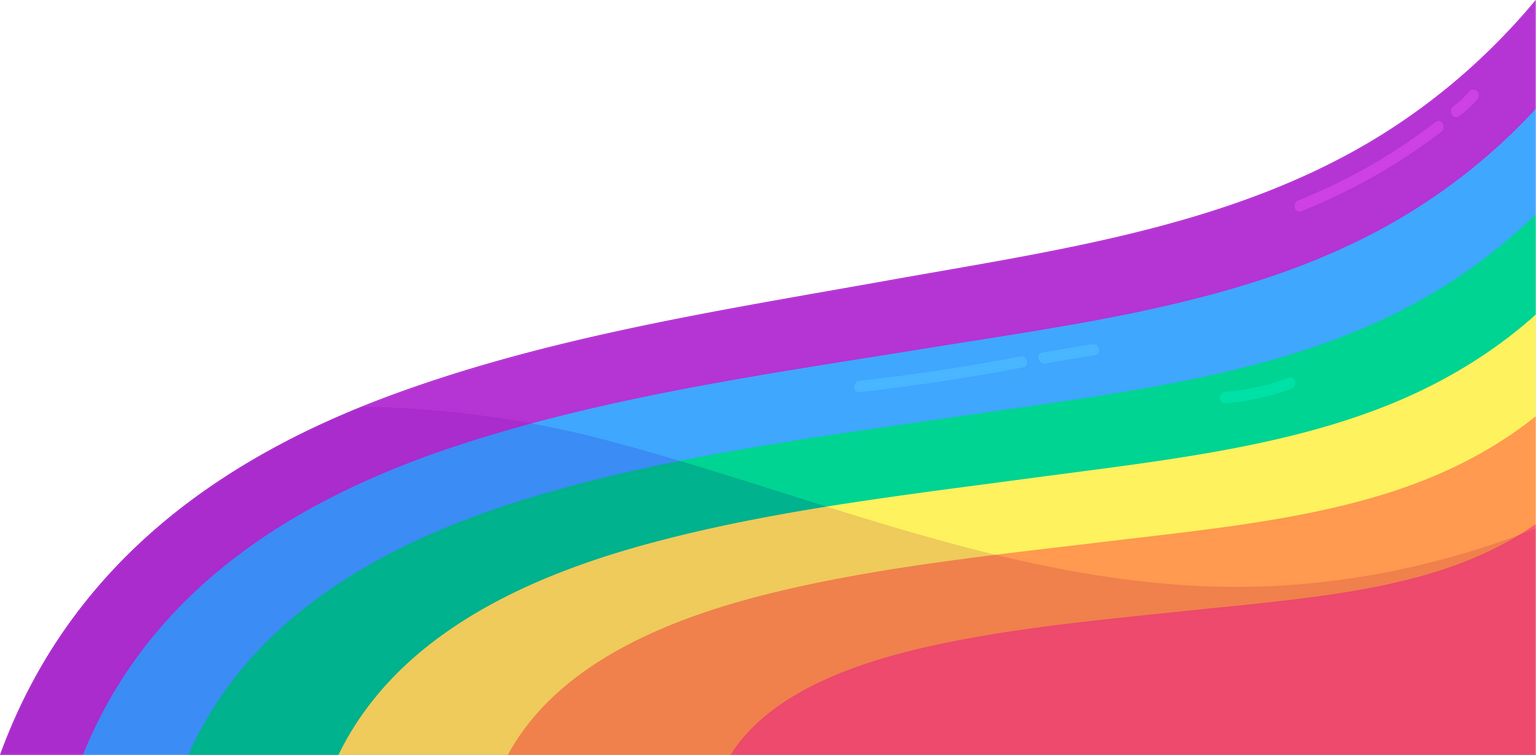 Wavy Rainbow Illustration